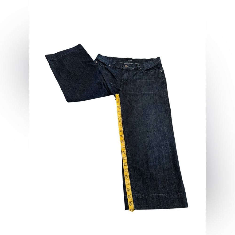 David Kahn Jeanswear Blue Denim CAPRI Jeans Womens Size 6 Zip Button - Picture 14 of 15